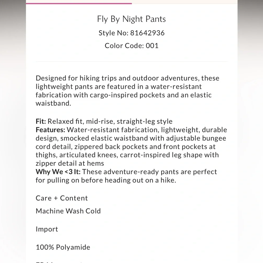 FP Movement Fly By Night Pants in Riviera Blue - Picture 3 of 3